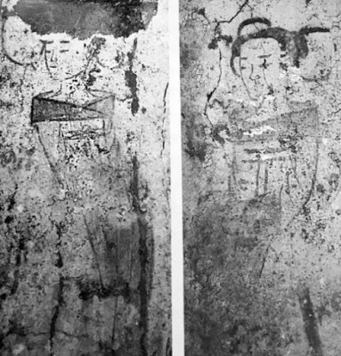 В Китае отыскали древнюю гробницу с двумя уцелевшими фресками  