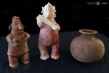 В Мексике отысканы 1,7-тысячелетние скульптуры в виде мужчины и женщины  