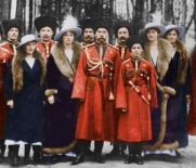 Цветной снимок Романовых, 1914 г. 
