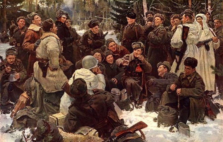 Как забавлялись бойцы Красной армии и Вермахта в перерыве между боями 