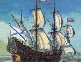 Как Андреевский флаг сделался символом русского флота и кому Петр I этим отдал долг  