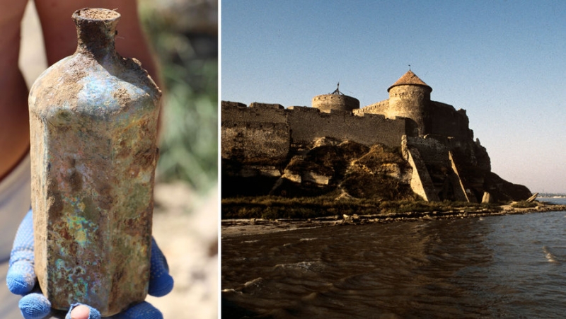 Незнакомая жидкость: под Одессой нашли османскую бутылку  