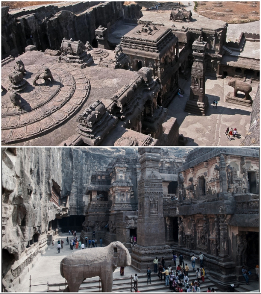 Скальные святилища Эллоры – рукотворное чудо Индии  