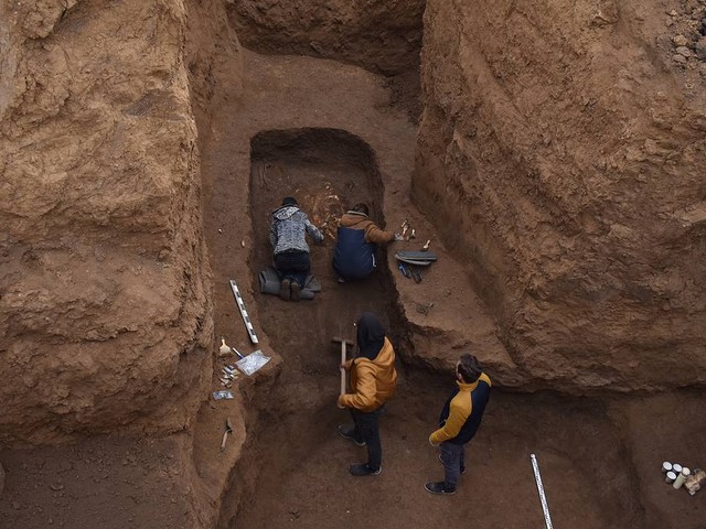 <p>Погребение родовитой женщины II века до н.э. найдено под Оренбургом</p> 