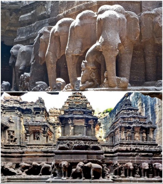 Скальные святилища Эллоры – рукотворное чудо Индии 