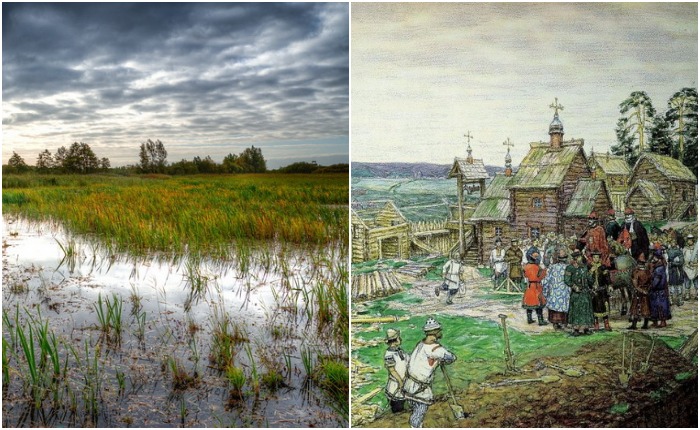 Какие нынешние мегаполисы появились на месте болот, и Как история сохранила память об этом  