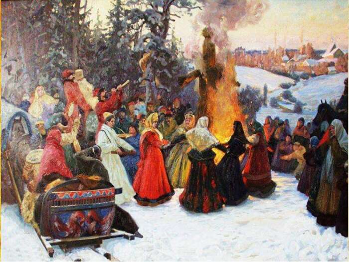 Как на Масленицу сжигали зиму, угощали покойников и другие странные обряды, которые сегодня уже не увидишь  