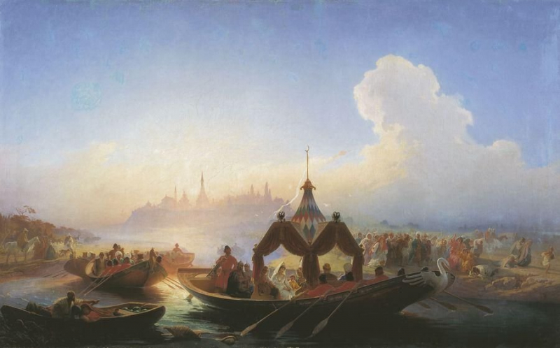 Первой в собрания Павла Третьякова была картина крепостного художника Худякова  