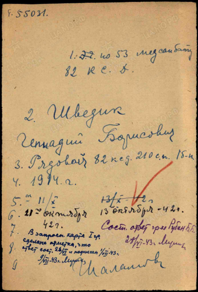 Первое стихотворение Геннадия Шведика показалось в печати, когда ему было 12 лет 