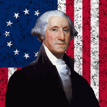 Джорджа Вашингтона, когда он был ещё главнокомандующим 
